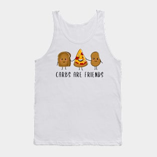 Carbs are friends Cute Foods Tank Top